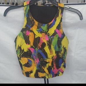 Lululemon Vibrant Abstract Invigorate Training Tank Top Size 6